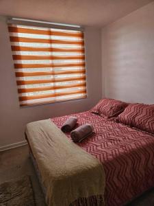 Postel nebo postele na pokoji v ubytování Recien acondicionado departamento en La Serena,-Mínimo 3 noches + 6 fotografií