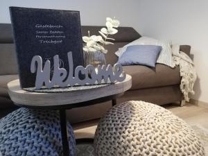 Posezení v ubytování Ferienwohnung Treibgut