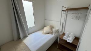 Postel nebo postele na pokoji v ubytování Centro con terraza blco by Prestigi