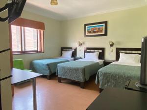 Postel nebo postele na pokoji v ubytování Hotel Tinkus Inn
