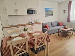 Kuchyň nebo kuchyňský kout v ubytování Apartmány Šafran Štrba