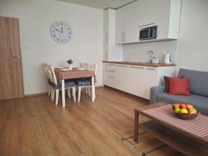 Kuchyň nebo kuchyňský kout v ubytování Apartmány Šafran Štrba