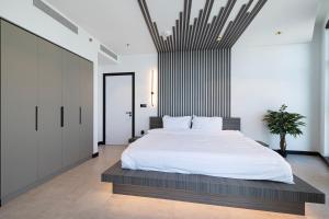 Letto o letti in una camera di Esclusive 1BR full Burj Khalifa View