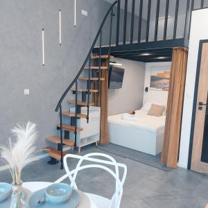 Ένα ή περισσότερα κρεβάτια σε δωμάτιο στο Apartament Morski Sen -Pachnący nowością-oddany do użytku w kwietniu 2024