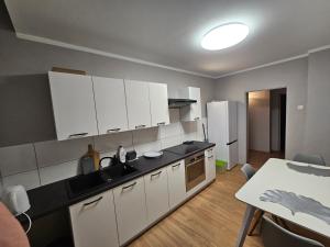 Dapur atau dapur kecil di Apartament w Kamienicy w Centrum Kalisza