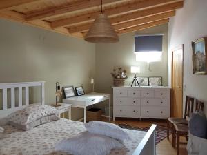 En eller flere senge i et værelse på Casa do Brejão campo e praia