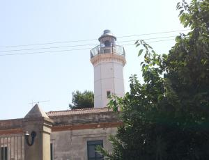 a lighthouse on the top of a building at Villa Ida in Capo Rizzuto