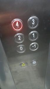 a bunch of buttons on a car dashboard at Apartment in Nador in Nador