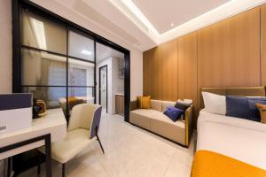 Khu vực ghế ngồi tại Xi Ke Executive Apartment - Shenzhen Futian Exhibition Center