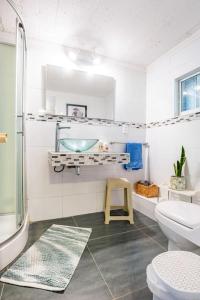 Koupelna v ubytování Suite privada en Viña del Mar, cerca de la Quinta Vergara