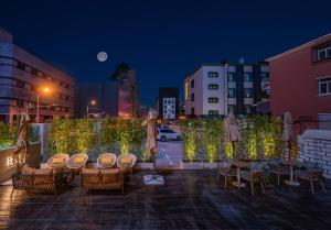 O edifício em que o hotel se localiza