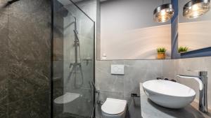 Kúpeľňa v ubytovaní AV apart hotel