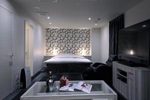 Kuchyň nebo kuchyňský kout v ubytování M'z HOTEL