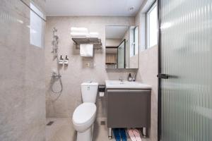Phòng tắm tại Xi Ke Executive Apartment - Shenzhen Futian Exhibition Center