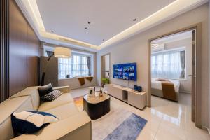 TV/trung tâm giải trí tại Xi Ke Executive Apartment - Shenzhen Futian Exhibition Center