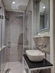 Koupelna v ubytování Ema Apartment Tirana