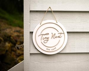 Certifikát, hodnocení, plakát nebo jiný dokument vystavený v ubytování Tiny Nest