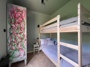 Ein Etagenbett oder Etagenbetten in einem Zimmer der Unterkunft Container Crib