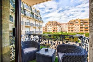 Balkón alebo terasa v ubytovaní Studio Bagatelle Deauville