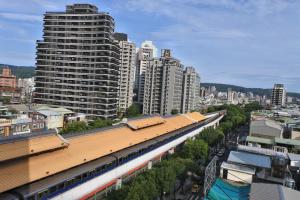 Vista generica su Taipei o vista sulla città dall'interno della locanda