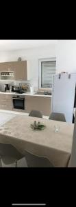Kuchyň nebo kuchyňský kout v ubytování Apartmani Nada