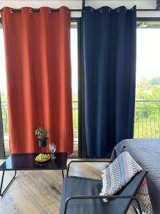 Posezení v ubytování Agora Sundeck Tsikhisdziri
