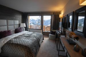 Postel nebo postele na pokoji v ubytování No 14 Verbier + 37 fotografií