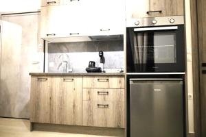 Kuchyň nebo kuchyňský kout v ubytování Xanthi BnB3