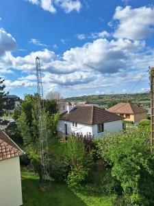 a view from the roof of a house at La fleur du soleil in Trouville-sur-Mer