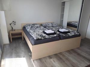 Postel nebo postele na pokoji v ubytování Apartmán na Vyhlídce