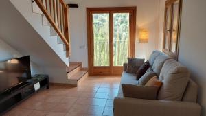 Ruang duduk di Apartament Rural Burg