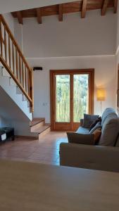 Ruang duduk di Apartament Rural Burg