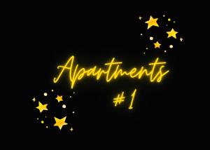 敖德萨Апартаменты в Аркадии - Arcadia Sky Apartments的带有星星的标志，上面写着肯定句