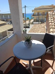Balkón nebo terasa v ubytování Christodoulos Apartment