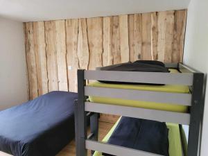 Bunk bed o mga bunk bed sa kuwarto sa Gîte Forêt Vosgienne gitesdes2vallées