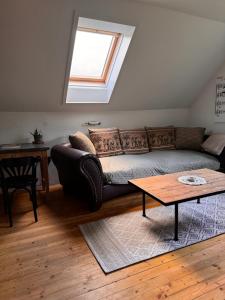 Posezení v ubytování Ferienwohnung, nahe dem Faaker See