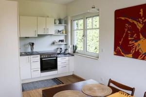 Kuchyň nebo kuchyňský kout v ubytování Ferienwohnung am Hauptplatz