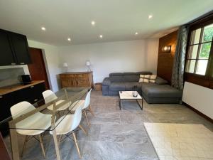 Posezení v ubytování Chalet de la buche croisée
