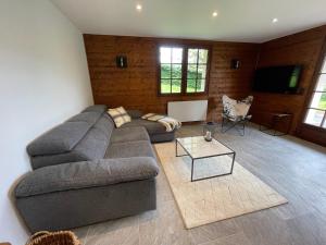 Posezení v ubytování Chalet de la buche croisée