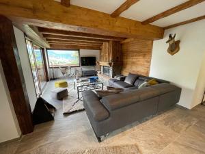 Posezení v ubytování Chalet de la buche croisée