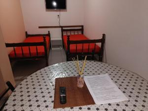 Llit o llits en una habitació de Departamento Payún Matrú