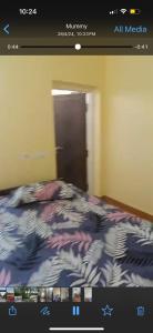 a picture of a bed in a room at Pretty park facing 2 bedroom guesthouse near lohia park Gomtinagar in Lucknow