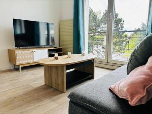 TV a/nebo společenská místnost v ubytování Happy Day-Appartement entier 2 chambres-60 m2