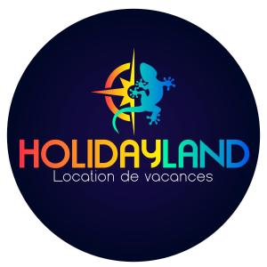een logo voor een vakantieeilandlocatie de varennes bij HOLIDAYLAND 330 VILLA T2 MEZZANINE 6 couchages climatisé NARBONNE PLAGE in Narbonne-Plage