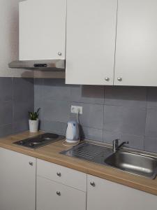 Kuchyň nebo kuchyňský kout v ubytování Royal Apartments
