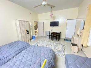 TV a/nebo společenská místnost v ubytování SABKHA Apartment