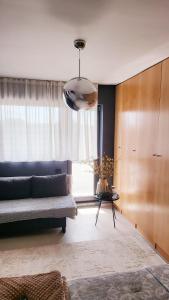 Ruang duduk di Panoramic penthouse in the heart of Iasi +21 gambar