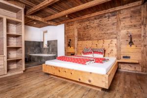 Posteľ alebo postele v izbe v ubytovaní Alpen Chalet Wohnung "Martha"