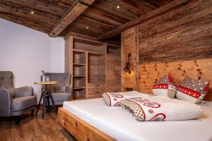 Posteľ alebo postele v izbe v ubytovaní Alpen Chalet Wohnung "Martha"