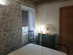 Postel nebo postele na pokoji v ubytování Gite Ti Maen